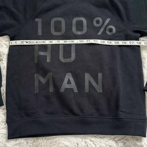 Everlane The 100% Human Typography Sweatshirt Black Size S - Picture 2 of 6